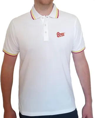 Obrázek produktu pro David Bowie - Polokošile s logem pro muže/dámy Uni RO1417 (XL) (Bílá)