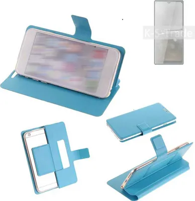 Produktbild von K-S-Trade Schutzhülle Handyhülle kompatibel mit Cubot P50 Flip cover Handy case Smartphone Klapphülle blau