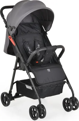 Obrázok produktu pre Detský kočík Moni, skladací buggy Capri, bezpečnostný pás, nastaviteľné operadlo, sivý