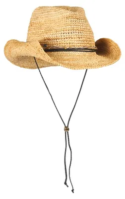 Loevenich Cowboyhut Strohhut in beige