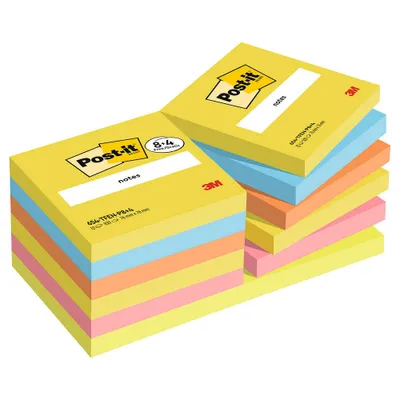 Produktbild von 3M 7100259664 - Quadratisch - Mehrfarbig - Papier - 76 mm - 76 mm - 100 Blätter