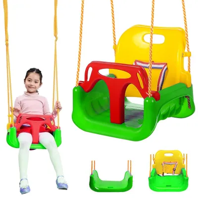 Obrázek produktu pro Verk Dětská houpačka plastová 3 v 1 zelená