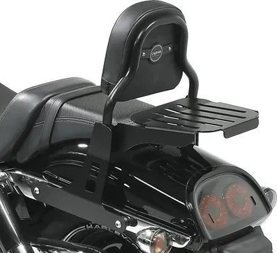 Immagine prodotto di Sissy Bar CSS Fix per Harley Dyna Fat Bob 10-17 con portapacchi schwa