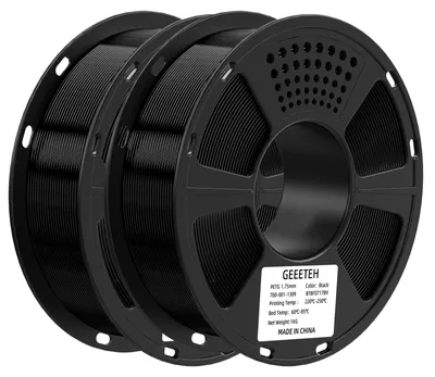 Immagine prodotto di Filamento PETG - Filamento per stampanti 3D - 2 kg - 1,75 mm - 343 metri - 2 bobine nere
