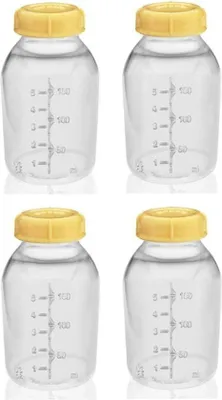 Produktbild von Famanu Aufbewahrungsflaschen 150 ml - Set von 4 mit Deckel