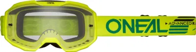 Produktbild von Oneal B-10 Solid Clear Motocross Brille, neon-gelb, Einheitsgröße