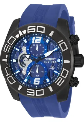 Obrázek produktu pro Invicta Pro Diver 22812 Pánské Hodinky - Quartz Hnutí - Nerezová Ocel s Modrým Ciferníkem - 50 mm
