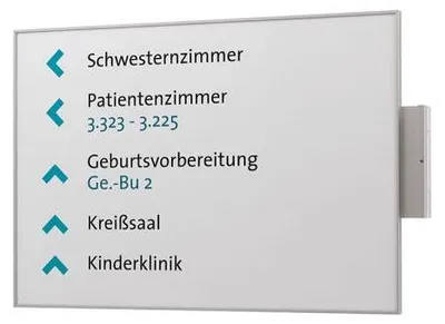 Produktbild von MADRID Silver Line Fahnenschild DIN A3 quer, Format: 299,5x422,5mm