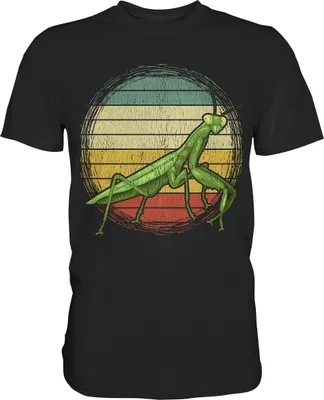 Produktbild von Gottesanbeterin Insekten T-Shirt – Black / 5XL