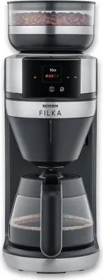 Produktbild von Severin Filterkaffee-Vollautomat FILKA KA 4852 gebürstetmattschwarzsilber