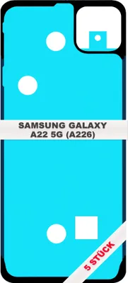 Produktbild von 5x Samsung Galaxy A22 5G A226B Akkudeckel Rahmen Kleber Dichtung Backcover Adhesive Klebefilm Glue