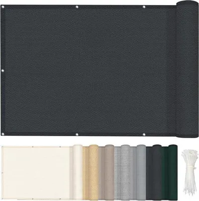 Obrázek produktu pro Zastřešení terasy – ochrana před větrem a žaluzie 90 x 500 cm, antracitová