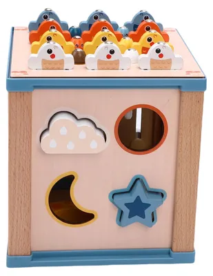 Obrázek produktu pro Holz-Farbform-Sortierer-Spielzeug, pädagogisches Vorschul-Lernen, passende Box für Kinder