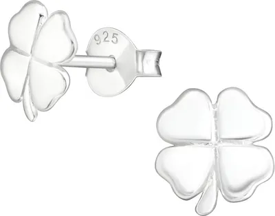 Produktbild von Kleeblatt Ohrringe Ohrstecker 925 Sterling Silber