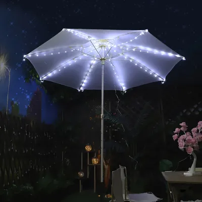 Produktbild von LED Sonnenschirm Lichter LED Leder String Lichter Urlaub Dekoration Bunte Lichter Zelt Licht String