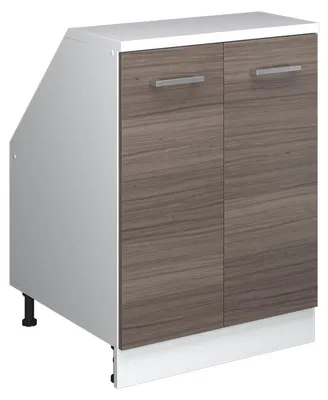 Produktbild von Dachschrägenschrank Vicco Rion Edelgrau 60 x 81.6 cm mit 2 Türen, Schrankkorpus 60 cm Tiefe, Model 60428
