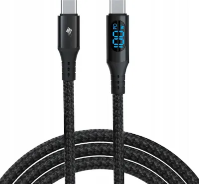 Immagine prodotto di Cavo USB C per ricarica rapida 5A PD 100W 1m USB-C + trasmissione + LCD