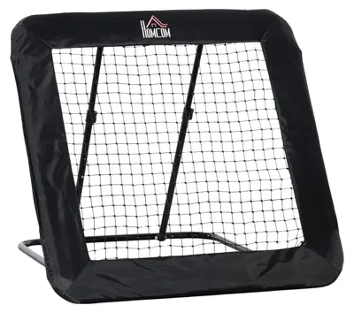 Produktbild von Fussballtor Klappbar Fußball Rebounder Rückprallwand, Netz Für Mehrsportarten, 5-Stufig Verstellbar, 128X118X108-120Cm