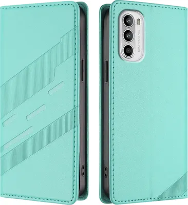 Obrázek produktu pro Pouzdro pro Motorola Moto G 5G 2022,Polyuretankožené peněženkové pouzdro s přihrádkou na karty a funkcí stojánku Türkis