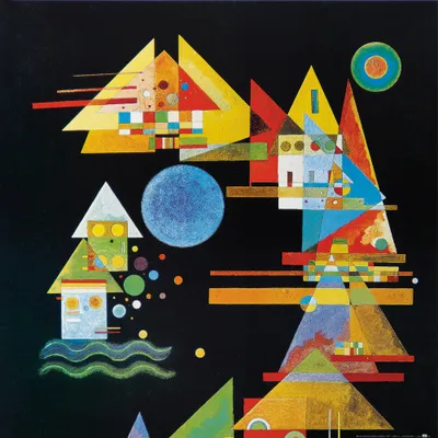 Obrázek produktu pro Wassily Kandinsky umělecký obraz - Krajka v mašli, 1927 (70 x 70 cm)