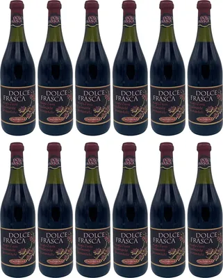 Produktbild von Dolce Frasca Rosso Caldirola 12x0,75l |Lieblicher Rotwein aus Italien| 5,5% Vol.
