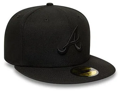 Produktbild von Kappe New Era - MLB Black on Black 59FIFTY - Atlanta Braves - Black