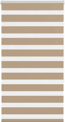 Produktbild von "2026 Promotion" Doppelrollo - Außenrollo - Sandbraun 90x150 cm Stoffbreite 85,9 cm Polyester - Rollos CC24442