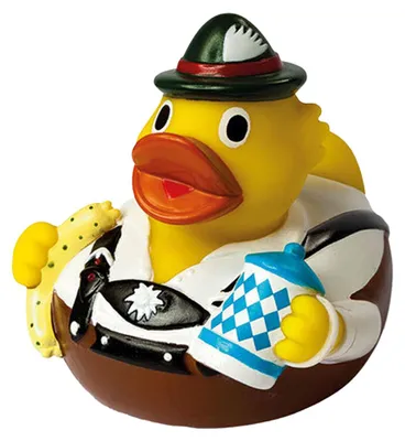 Image de Mbw - Canard en caoutchouc « Schnabels », chope à bière bavaroise LT5173 (80 mm) (coloré)