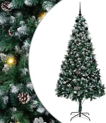 Immagine prodotto di vidaXL Albero di Natale artificiale a 300 LED con supporto Verde 210 cm