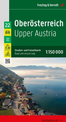 Image de Haute-Autriche 1:150 000 / carte routière