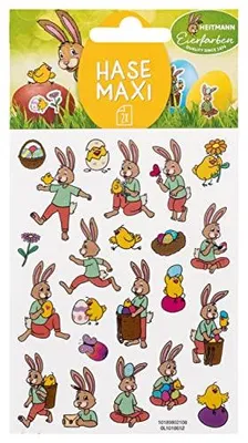 Produktbild von Oster Aufkleber Set Sticker Osterhase Maxi Ostereier verzieren bekleben 2 Bögen