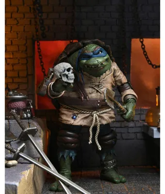 Zdjęcie produktu dla NECA Wojownicze Żółwie Ninja Leonardo jako Dzwonnik Ultimate figurka akcji 18 cm