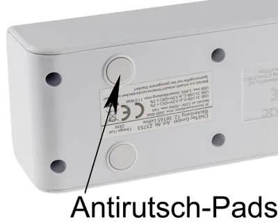 Produktbild von CHILITEC Steckdosenleiste, 5-fach, USB-A+C, 1,5 m Zuleitung, weiß