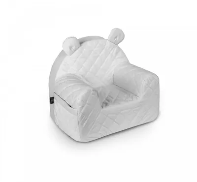 Produktbild von Kindersessel mit Rückenlehne, Samt „Teddybär“ in Grau
