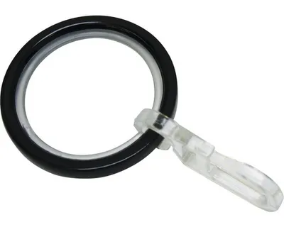 Produktbild von Gardinia Gardinenringe mit Gleiteinlage für Ø 20 mm schwarz cm