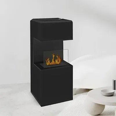 Produktbild von Dmora Ethanol-Kamin Dskorupsk 38x38x100 cm Schwarz, 1.2 L