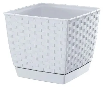 Immagine prodotto di Květináč hranatý RATOLLA SQUARE 19 cm - barva: bílá