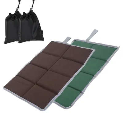 Produktbild von Sitzkissen 2 Stück, Faltbares Schaumstoff-Sitzkissen, Wasserdichtes Outdoor-Sitzkissen Für Camping, Wandern Und Picknick