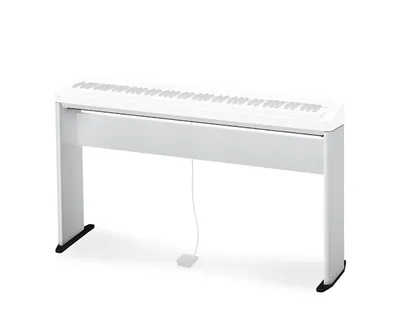 Zdjęcie produktu dla Casio CS-68PWE Drewniany statyw klawiszowy White