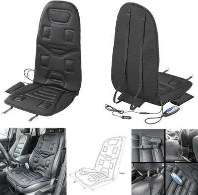 Auto Sitzheizung 12V mit Massagestufen und Timer beheizbares Heizkissen PKW