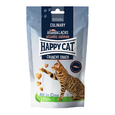 Produktbild von Happy Cat - Snack Culinary Crunch 10x70g | Atlantik Lachs
