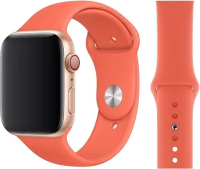 Produktbild von Original Apple Sport Armband M/L 38/40/41mm MWUT2ZM/A Clementine