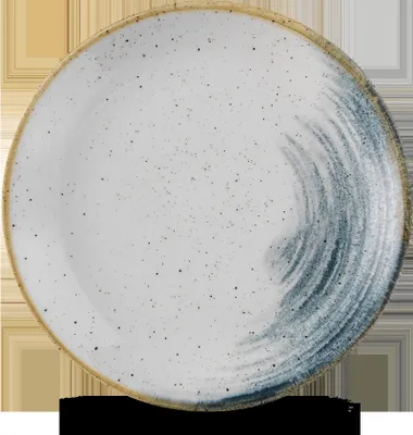 Produktbild von Churchill Super Vitrified Stonecast Accents Blueberry Flache Coup Teller, 21.7 cm, 12 Stück