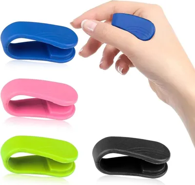 Produktbild von 4 Stück Akkupressurringe,Acupressure Clips,Portable Acupressure Device,Hand Clip,Skills,Skills Borderline,Finger Massage,Zur Massage der Finger,Gut zur Linderung von Schmerzen,Ängsten und Spannungen