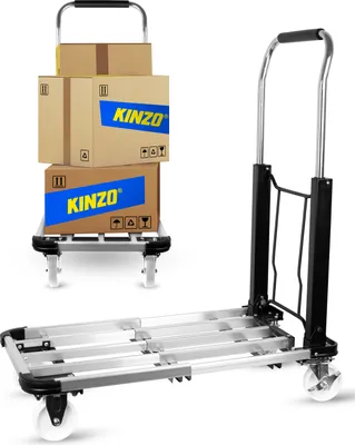 Produktbild von Kinzo Plattformwagen Sackkarre - Faltbar - 150 Kilo Kapazität