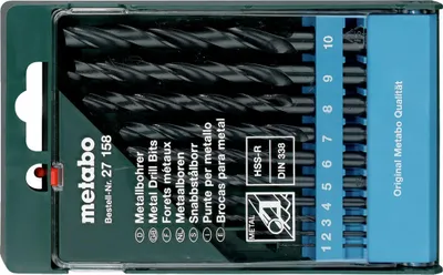 Produktbild von Metabo HSS-R-Bohrerkassette10-teilig