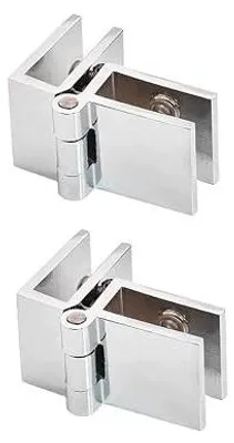 Zdjęcie produktu dla Zaciski do drzwi szklanych 180 bez wiercenia stop cynku 5 8 mm 2 szt