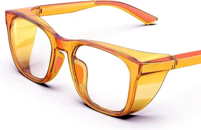 Imagen del producto de Gafas de seguridad transparentes, con protección lateral, resistentes a los arañazos, para uso laboral