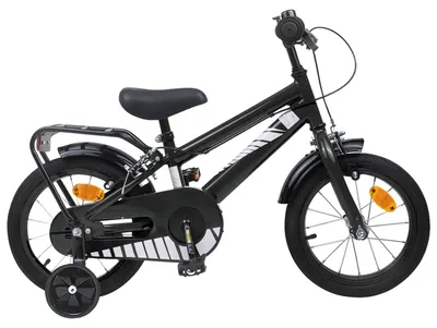Produktbild von vidaXL Kinderfahrrad 12 Zoll für 2-4 Jahre alt Schwarz