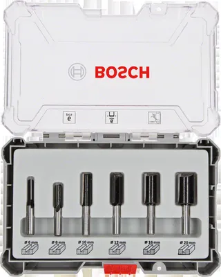 Obrázek produktu pro Bosch 2607017465, Sada bitů, 6 mm, 6 kusů, 54, 50, 60, 60, 60, 60 mm, 20, 20, 30, 30, 30, 30 mm, 6, 8, 10, 12, 16, 20 mm